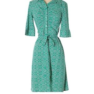 Laundry by Shelli Segal size 2 belted pattern dress